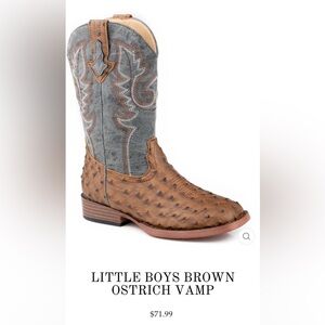 Roper Kids Brown and Gray Boots